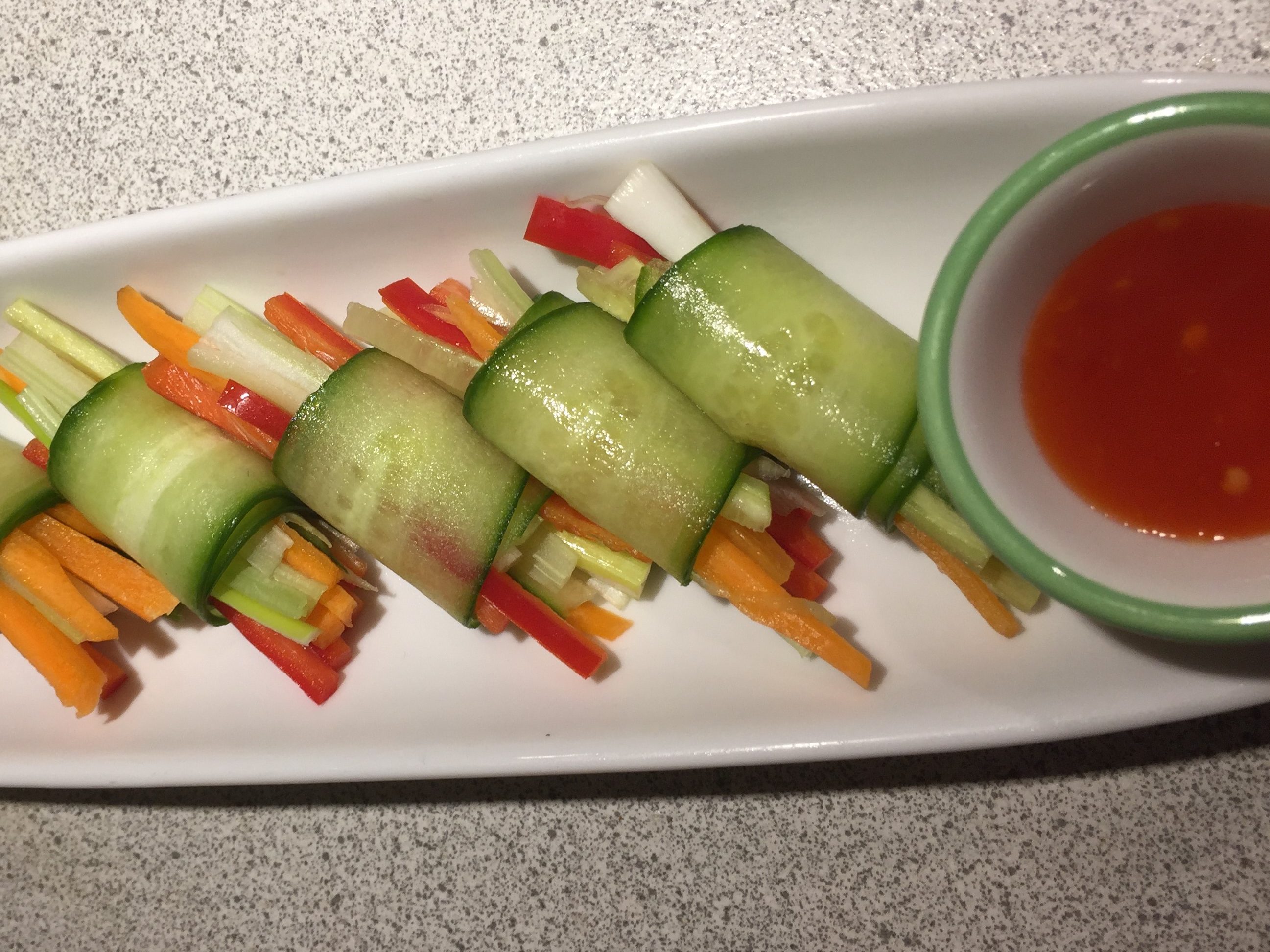 Veggie sushi sticks